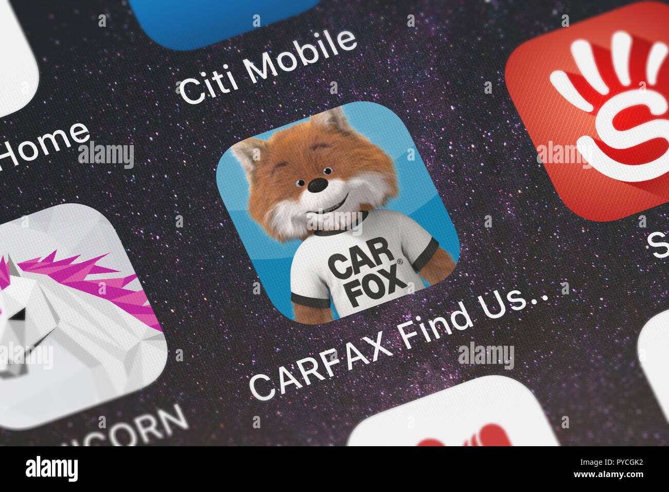 London United Kingdom October 26 2018 Screenshot Of Carfax Inc
