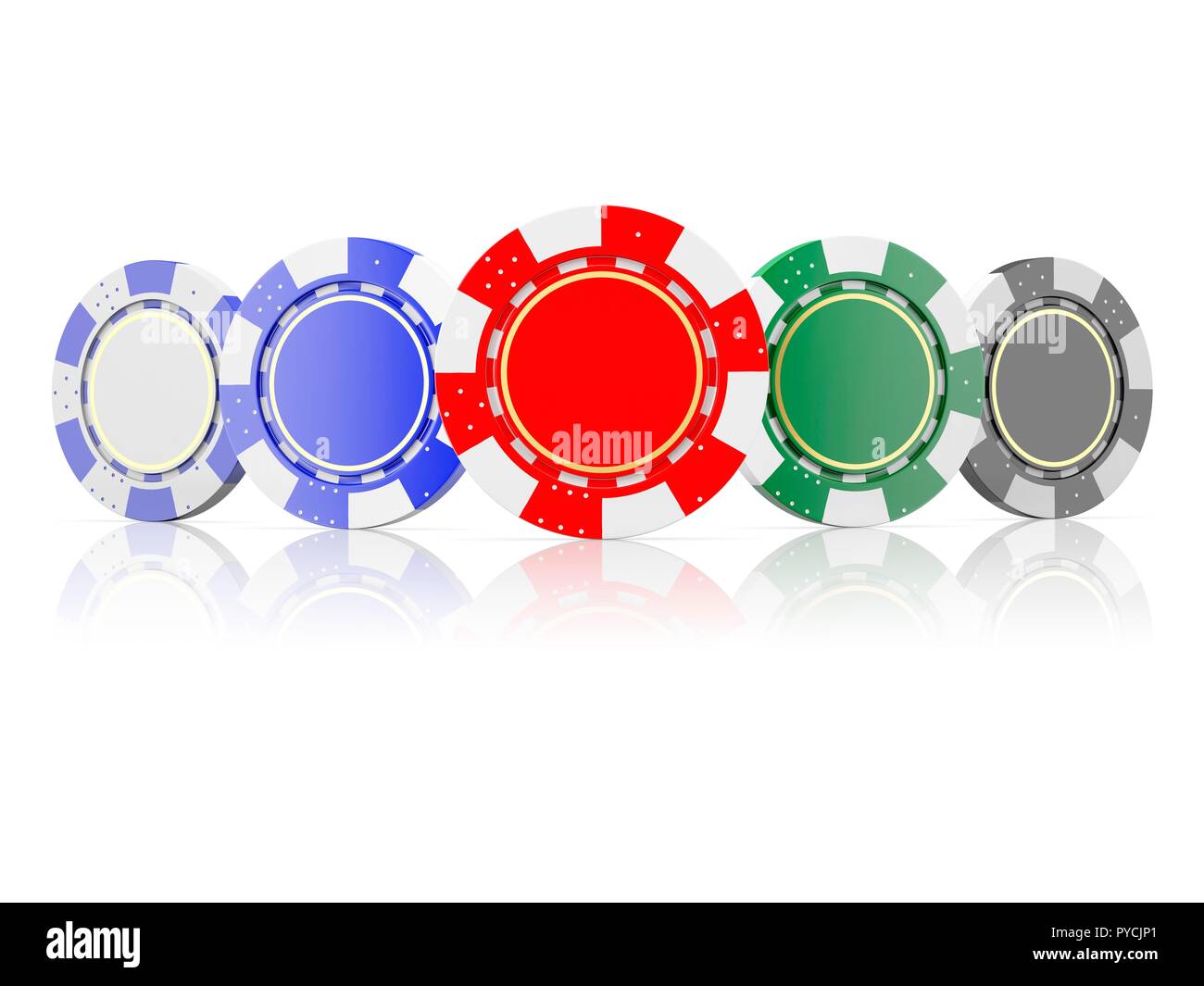 Poker chips, illustration Stock Photo Alamy