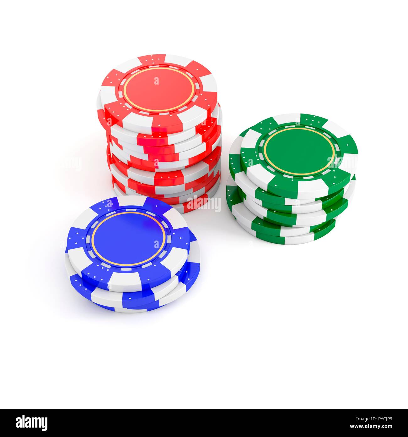 Stacks of poker chips, illustration Stock Photo Alamy