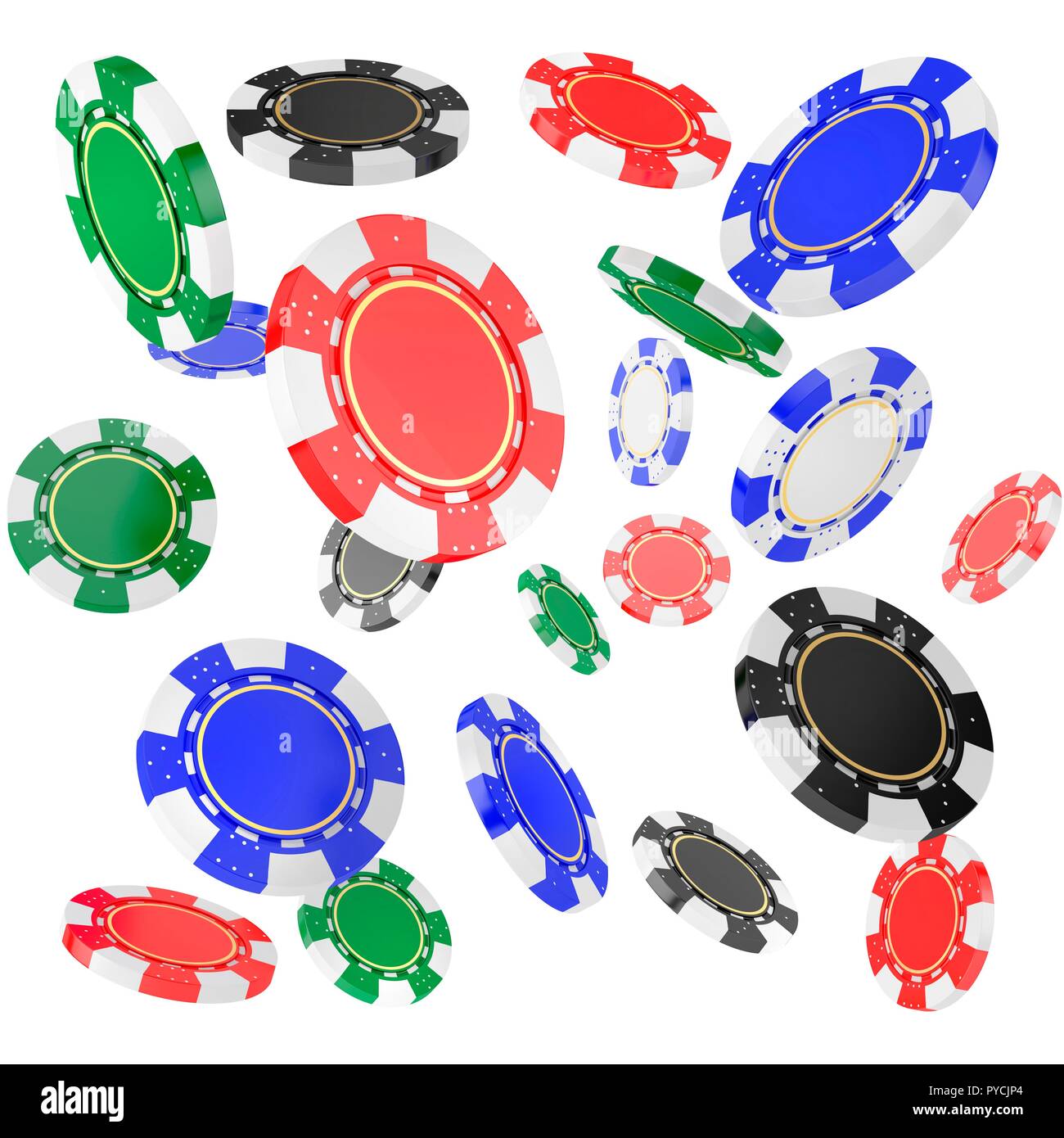 Poker chips, illustration Stock Photo Alamy