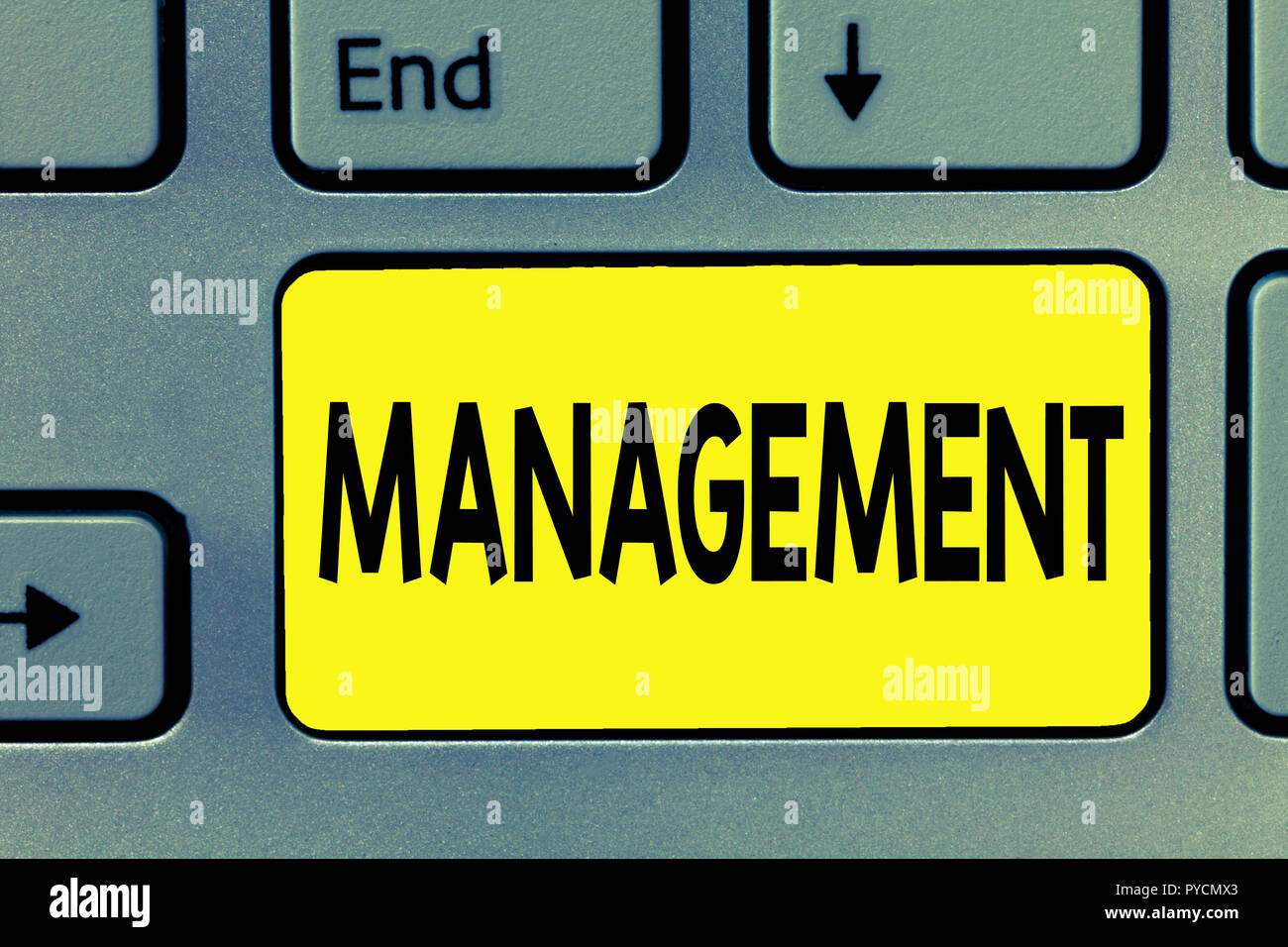 Word writing text Management. Business concept for Process dealing with Controlling things showing Company strategy. Stock Photo