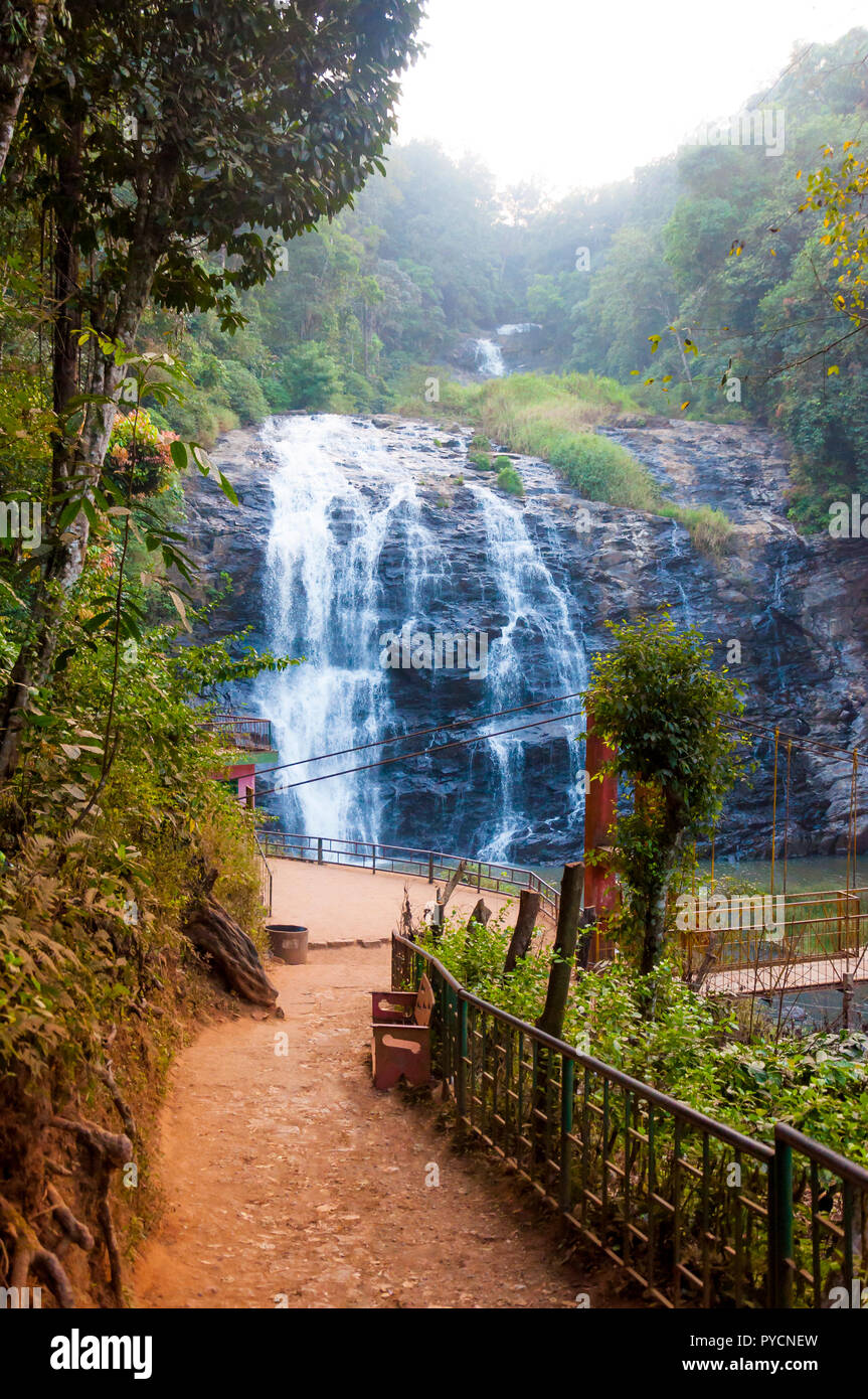 Abbey Falls lies amidst the mountains of Western Ghats around 8 km away