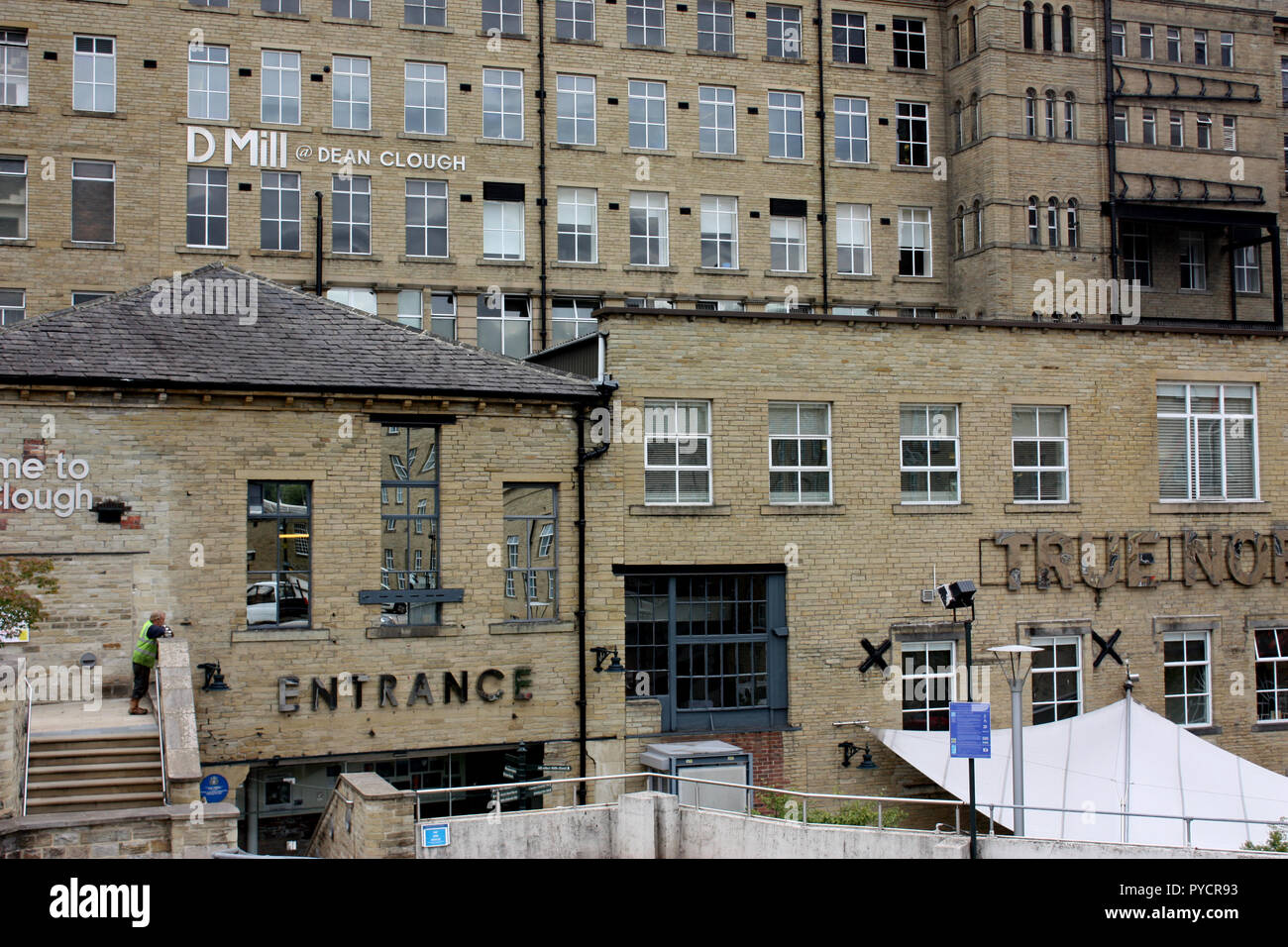 Halifax West Yorkshire Dean Clough Stock Photos & Halifax West