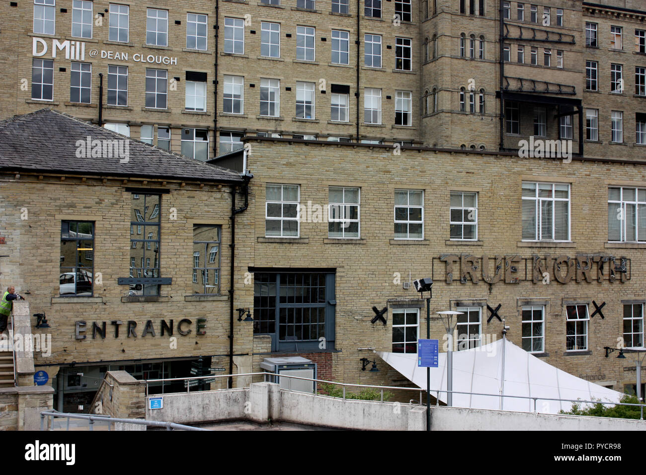 The former carpet factory Dean Clough in Halifax, West Yorkshire Stock