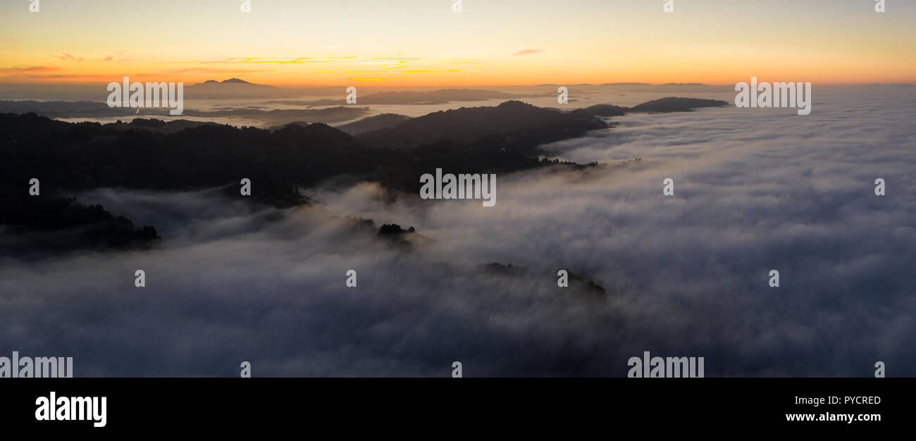 The marine layer, a moist air mass developing over the Pacific in the ...