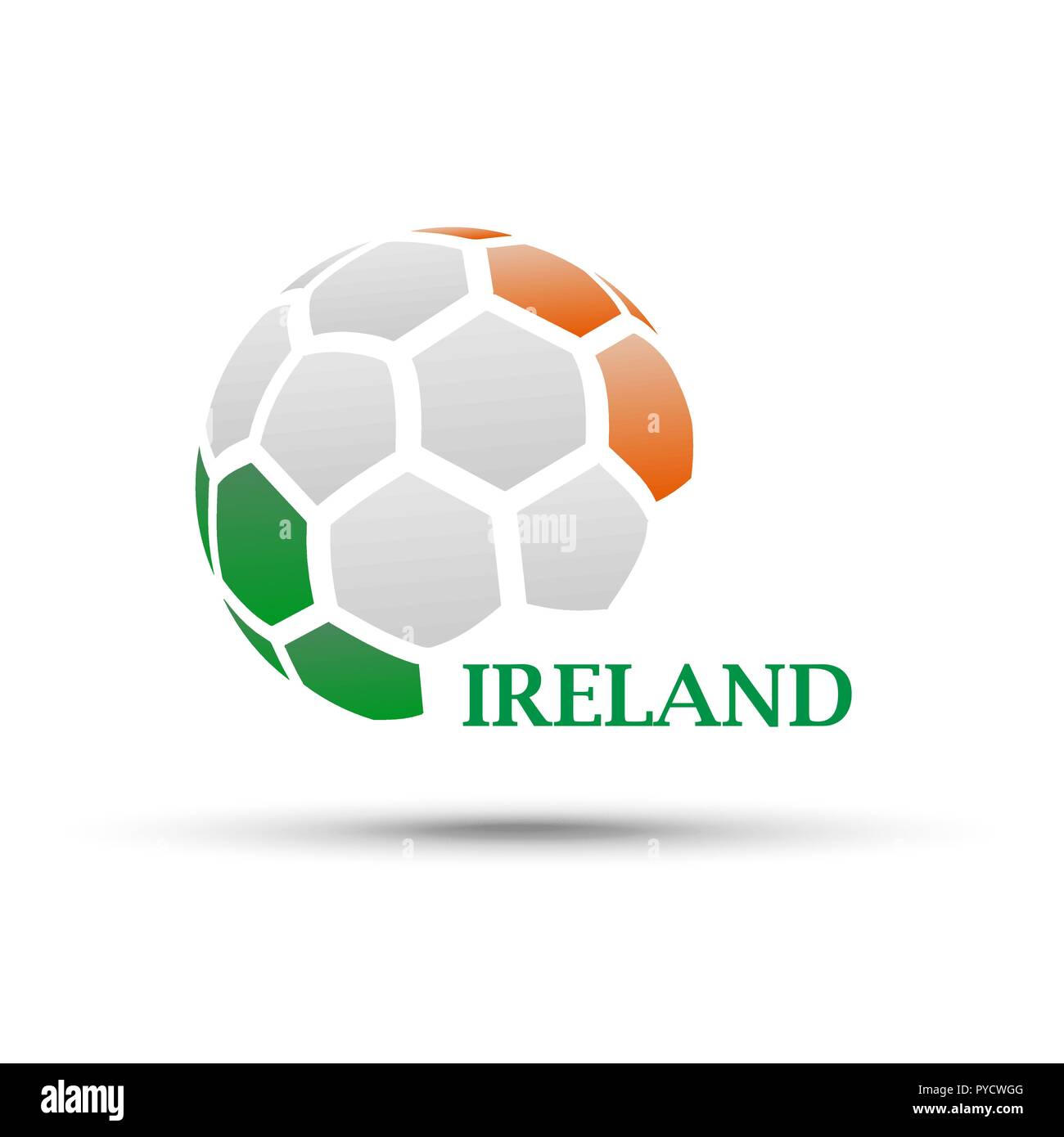 Football banner. Vector illustration of abstract soccer ball with ...