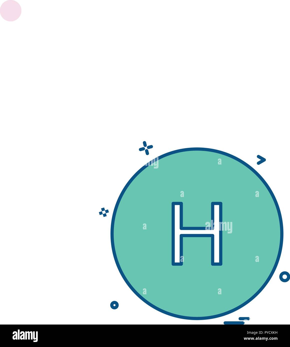 Health Hospital Alphabet h Sign h Icon Vector Design Stock Vector Image