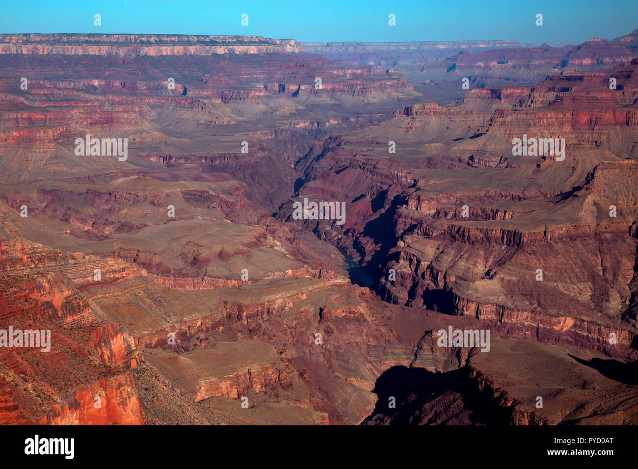 Amazing Colors in the Grand Canyon, Grand Canyon National Park, Arizona Stock Photo