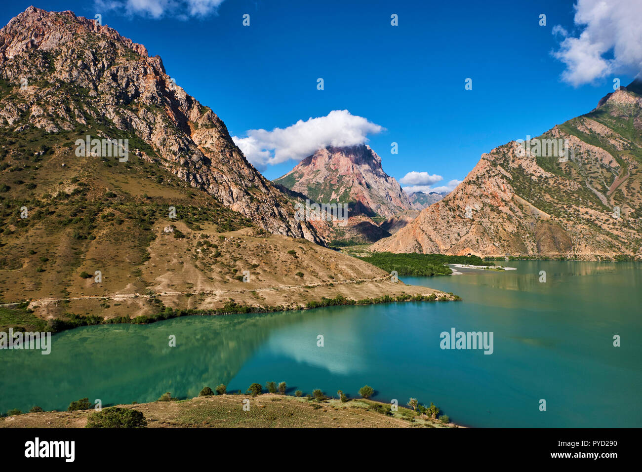 Tajikistan, Central Asia, Fann Mountains, Turquoise Alexander Lake, Iskanderkul  Lake Stock Photo - Alamy