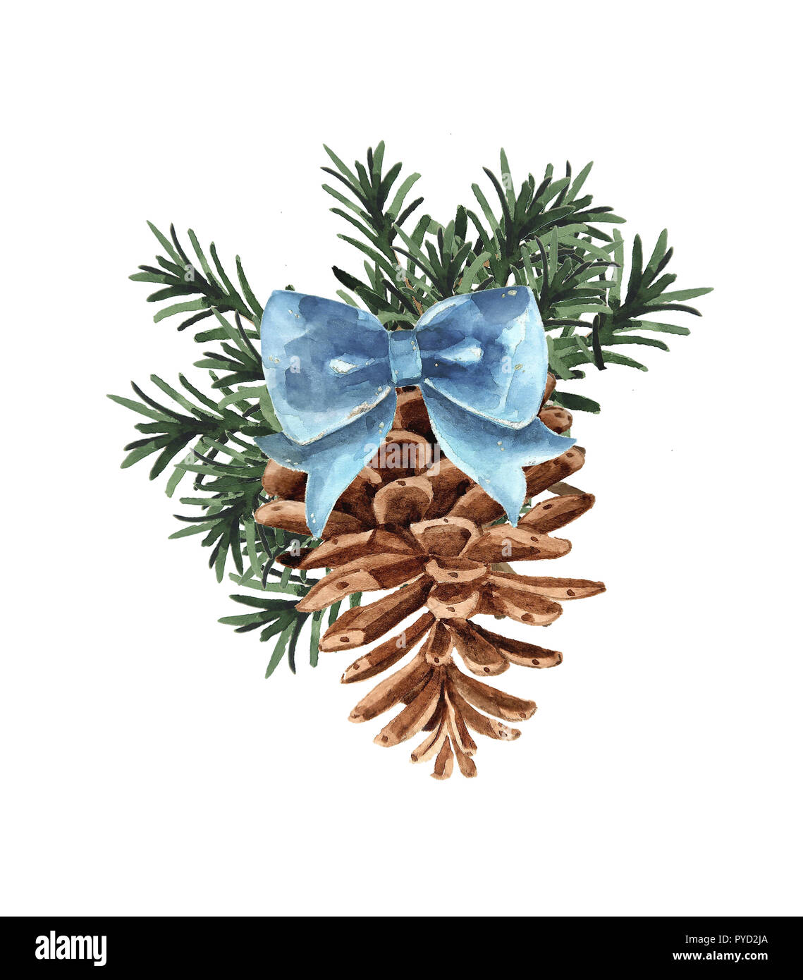 Sticker Pinecone seamless vector pattern. Blue pine scrapbook paper design.  Blue background. 