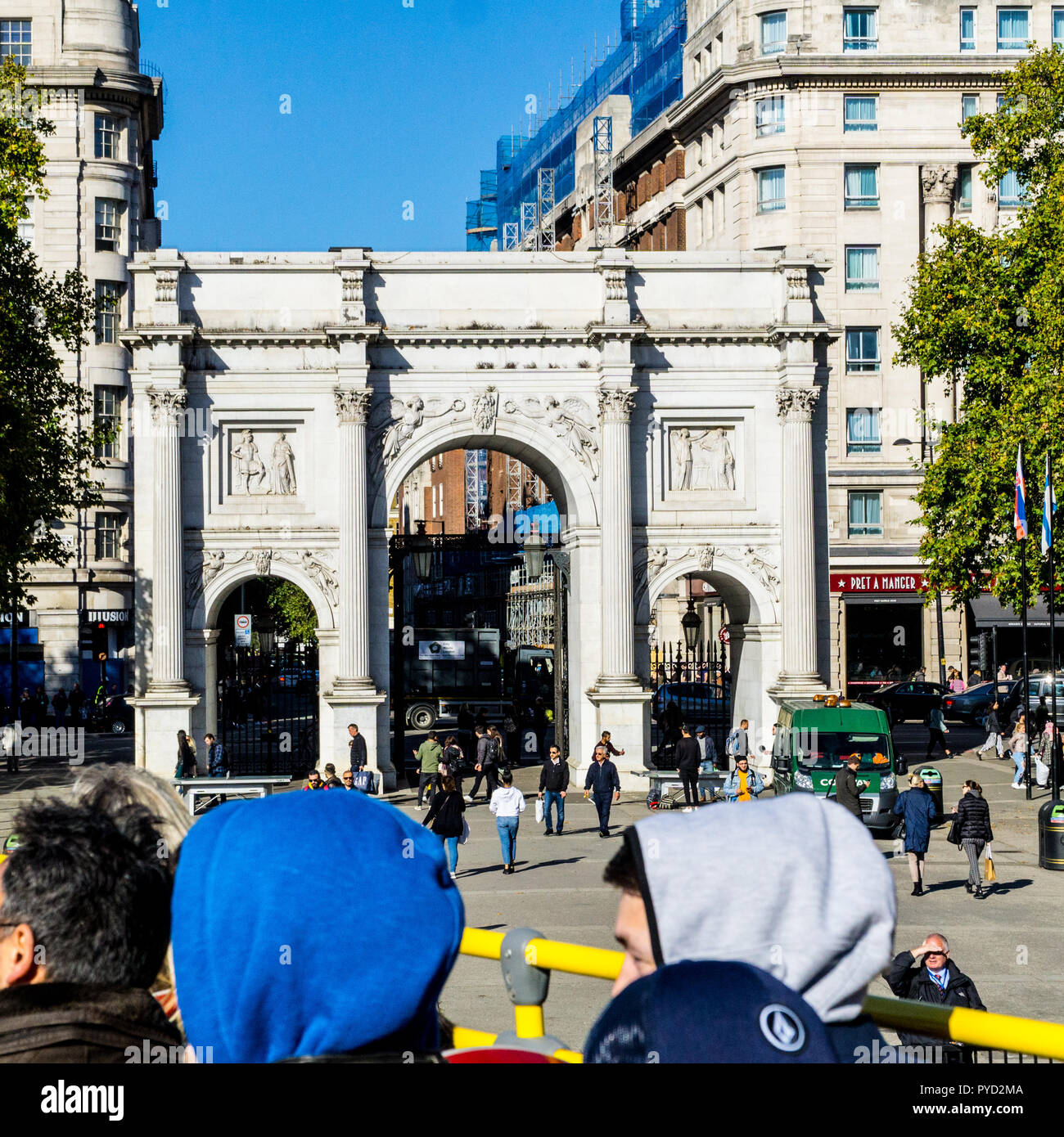 The Marble Arch in London England Stock Photo Alamy