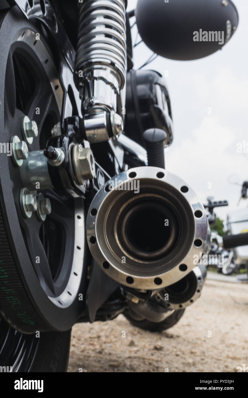 Motorcycle exhaust pipe hires stock photography and images Alamy