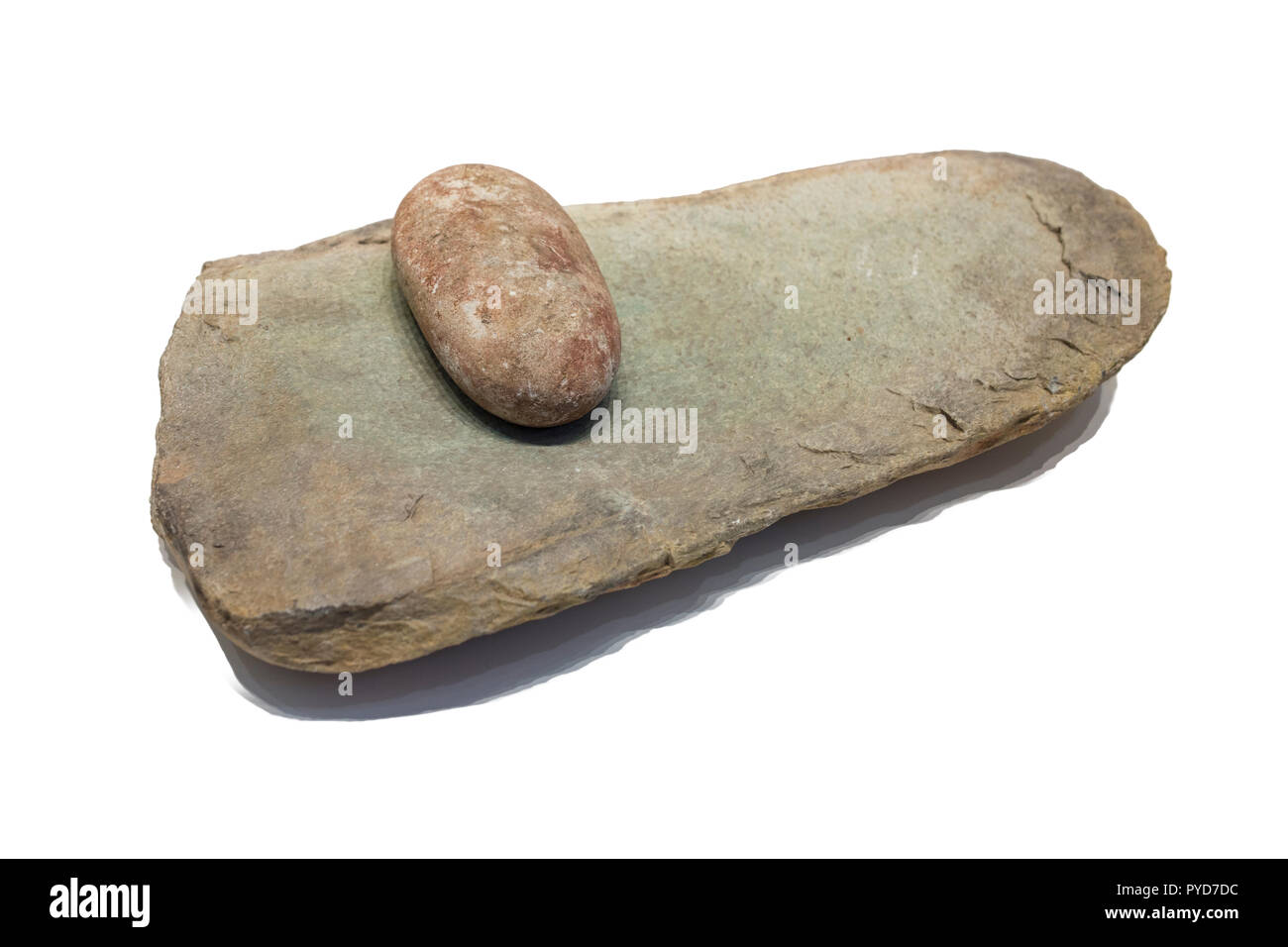 Stone age grinding stone Cut Out Stock Images & Pictures - Alamy