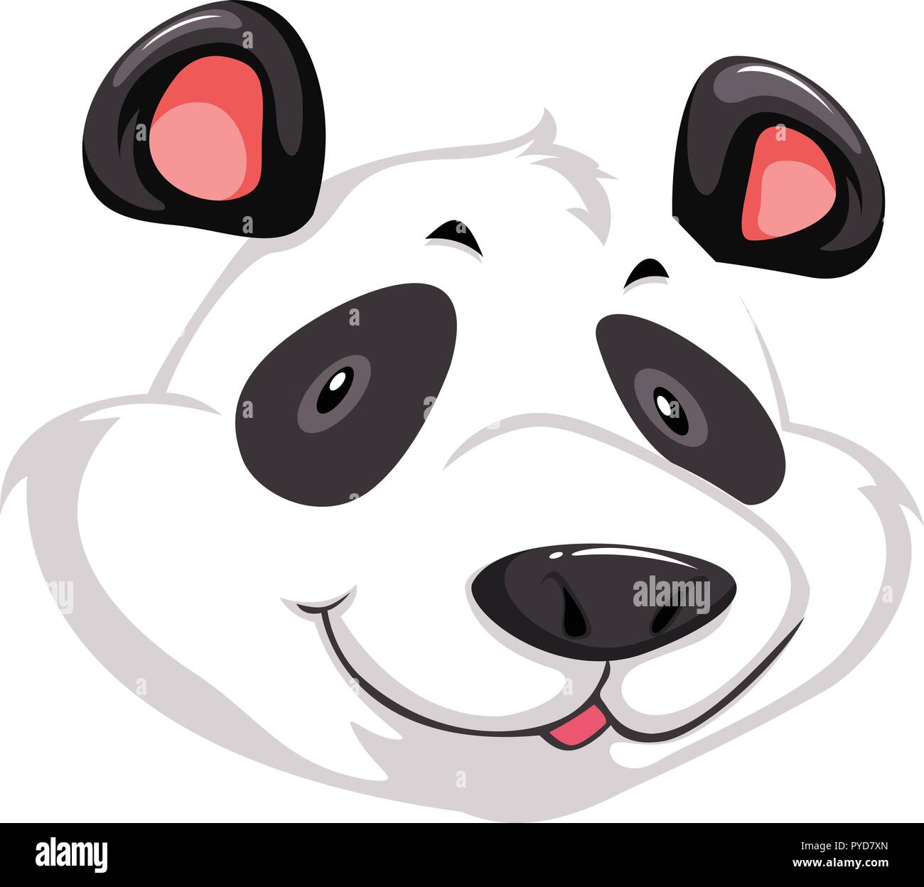 A Head Of Panda Illustration Stock Vector Image Art Alamy
