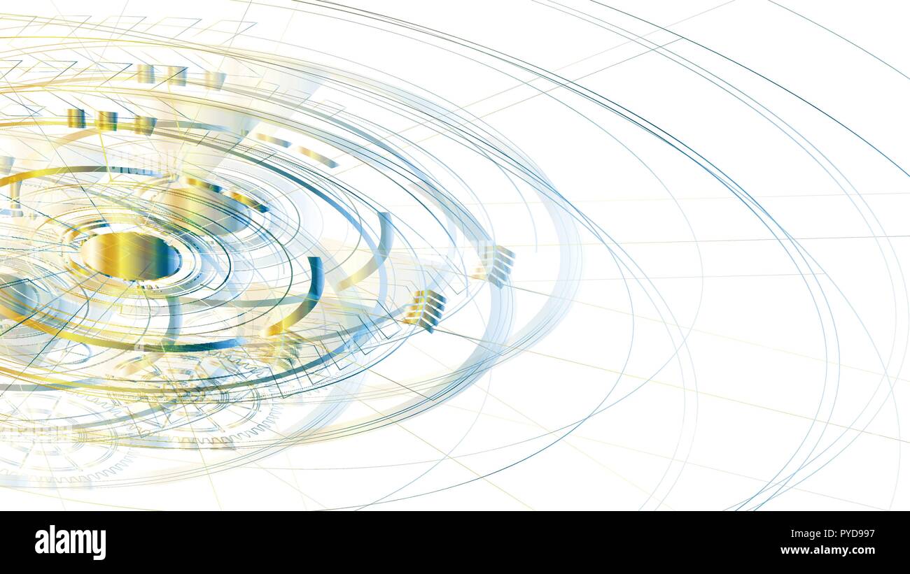 Vector abstract technological blur template background Stock Vector