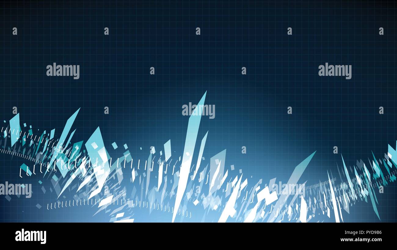 Vector abstract technological hud fragment background Stock Vector
