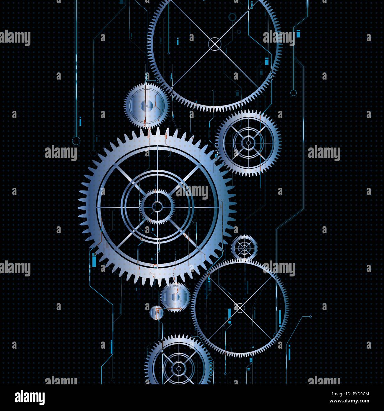 Gear Computer Background Vector technological electrical gear backgrounds Stock Vector Image ...