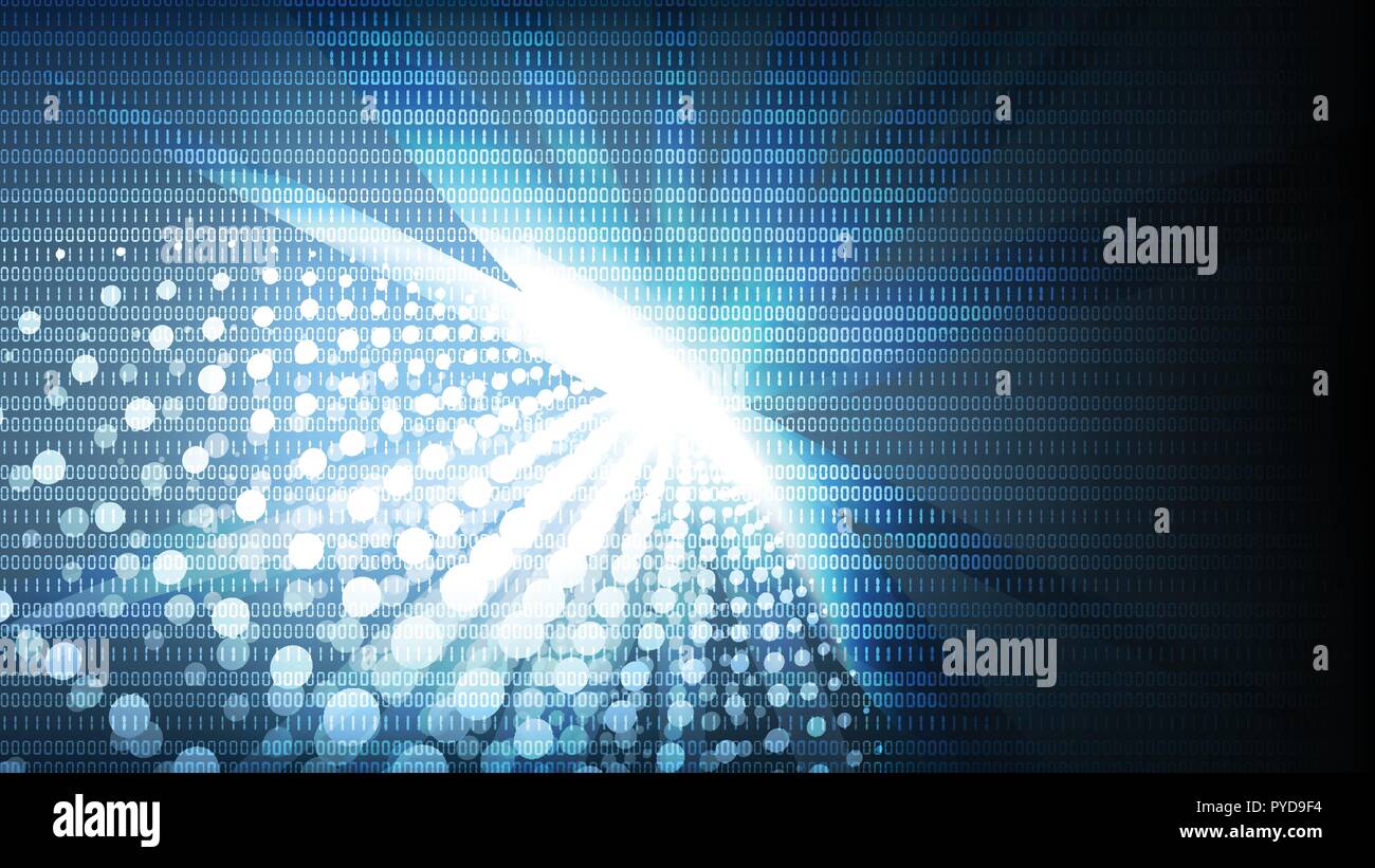 Vector abstract technological global illuminated background design Stock Vector