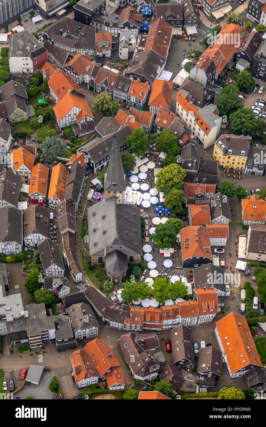 Hattingen, church square, St. church, Emschestraße, historic old