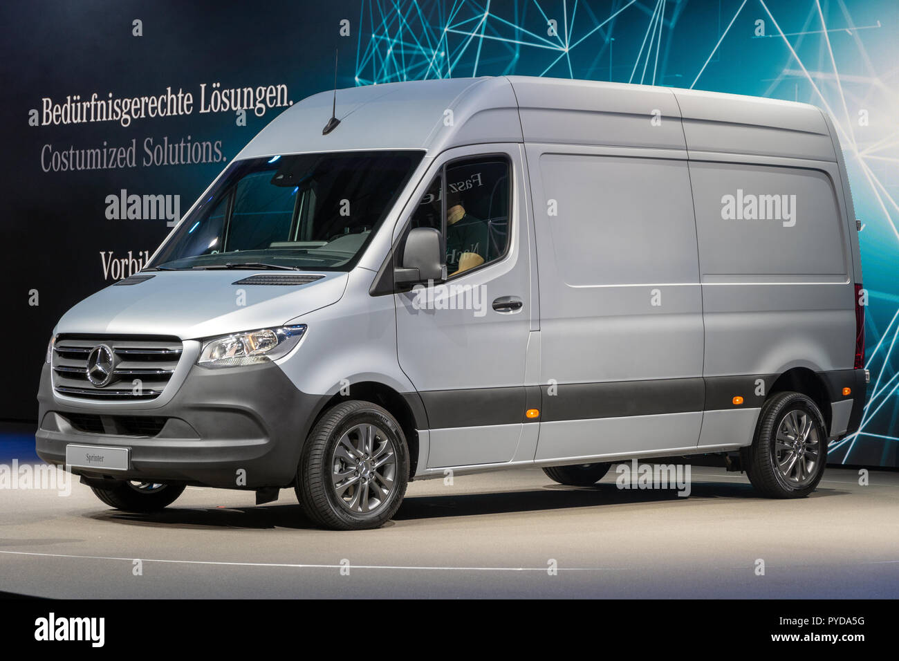 HANNOVER, GERMANY - SEP 27, 2018: New 2019 Mercedes-Benz Sprinter van  showcased at the Hannover IAA Commercial Vehicles Motor Show Stock Photo -  Alamy