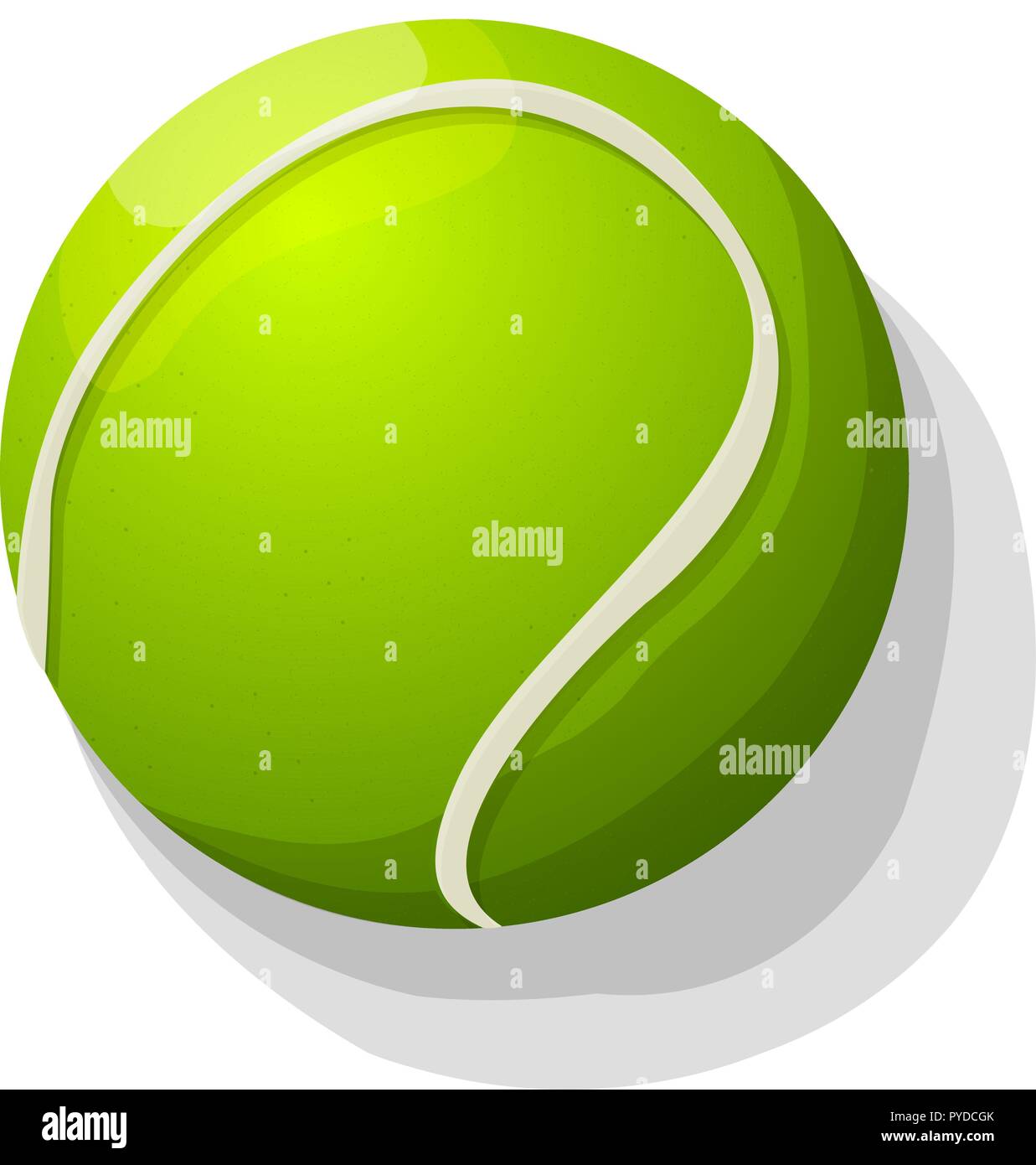 Vector tennis ball against white background Stock Vector Image & Art ...