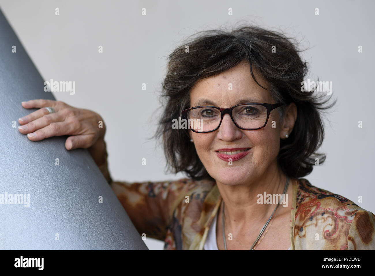 Heike Leitschuh in October 2018 at the Frankfurt Book Fair. usage