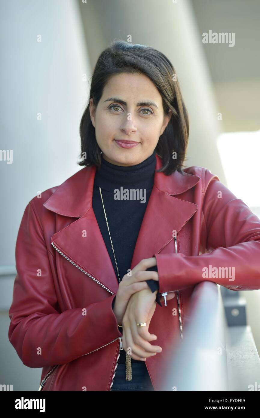 Sineb El Masrar in October 2018 at the Frankfurt Book Fair. | usage ...