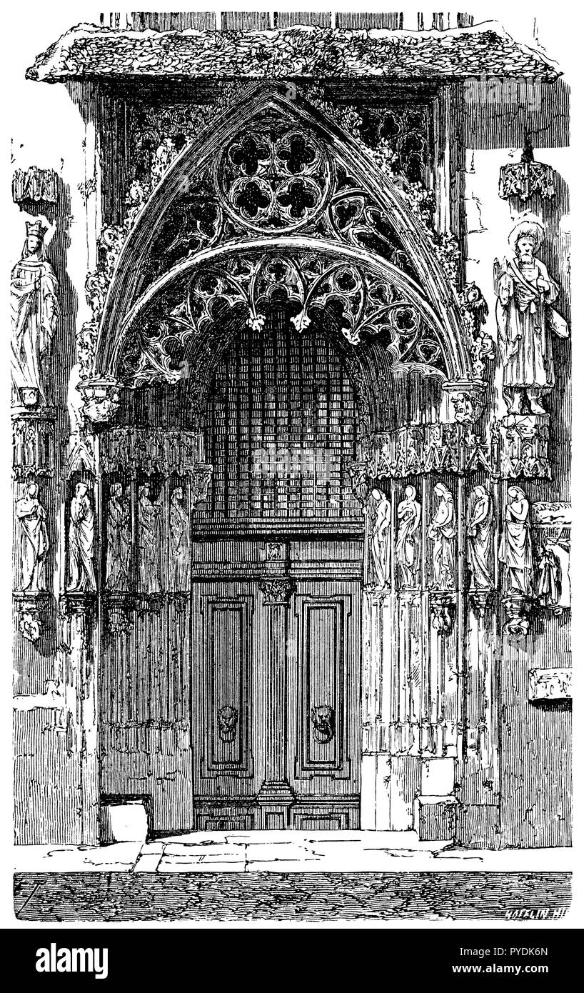 Bride door at the St. Sebalduskirche in Nuremberg, Stock Photo