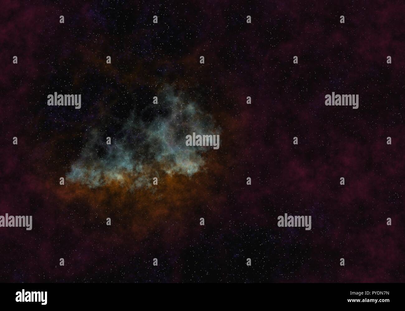 Illustration Starry Nebula Colorful Outer Space background Stock Photo ...
