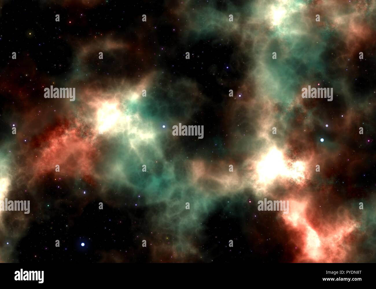 Illustration Starry Nebula Colorful Outer Space background Stock Photo ...