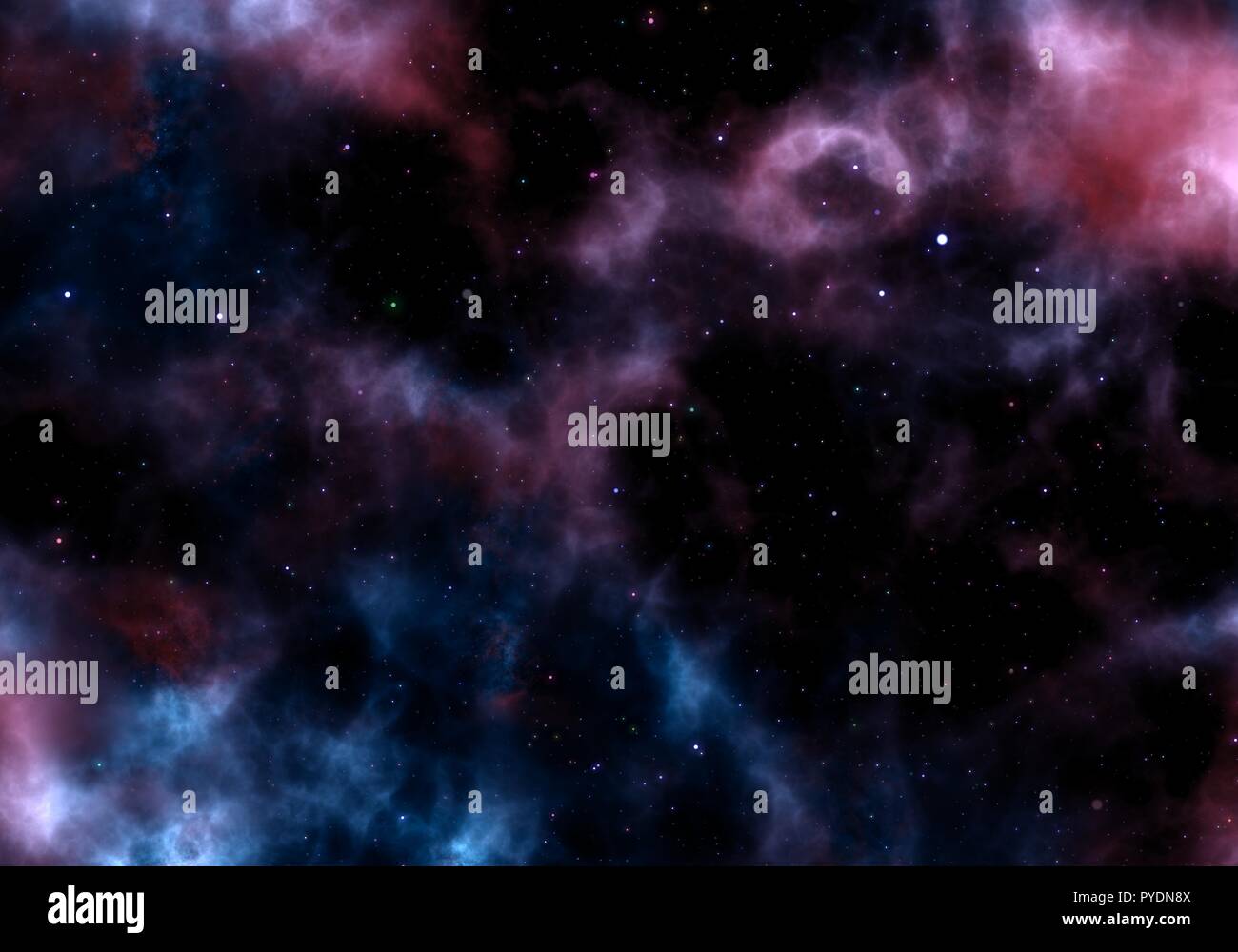 Illustration Starry Nebula Colorful Outer Space background Stock Photo ...