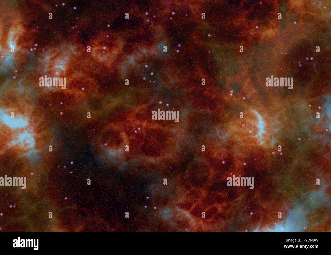 Starry Nebula Colorful Outer Space background illustration Stock Photo ...
