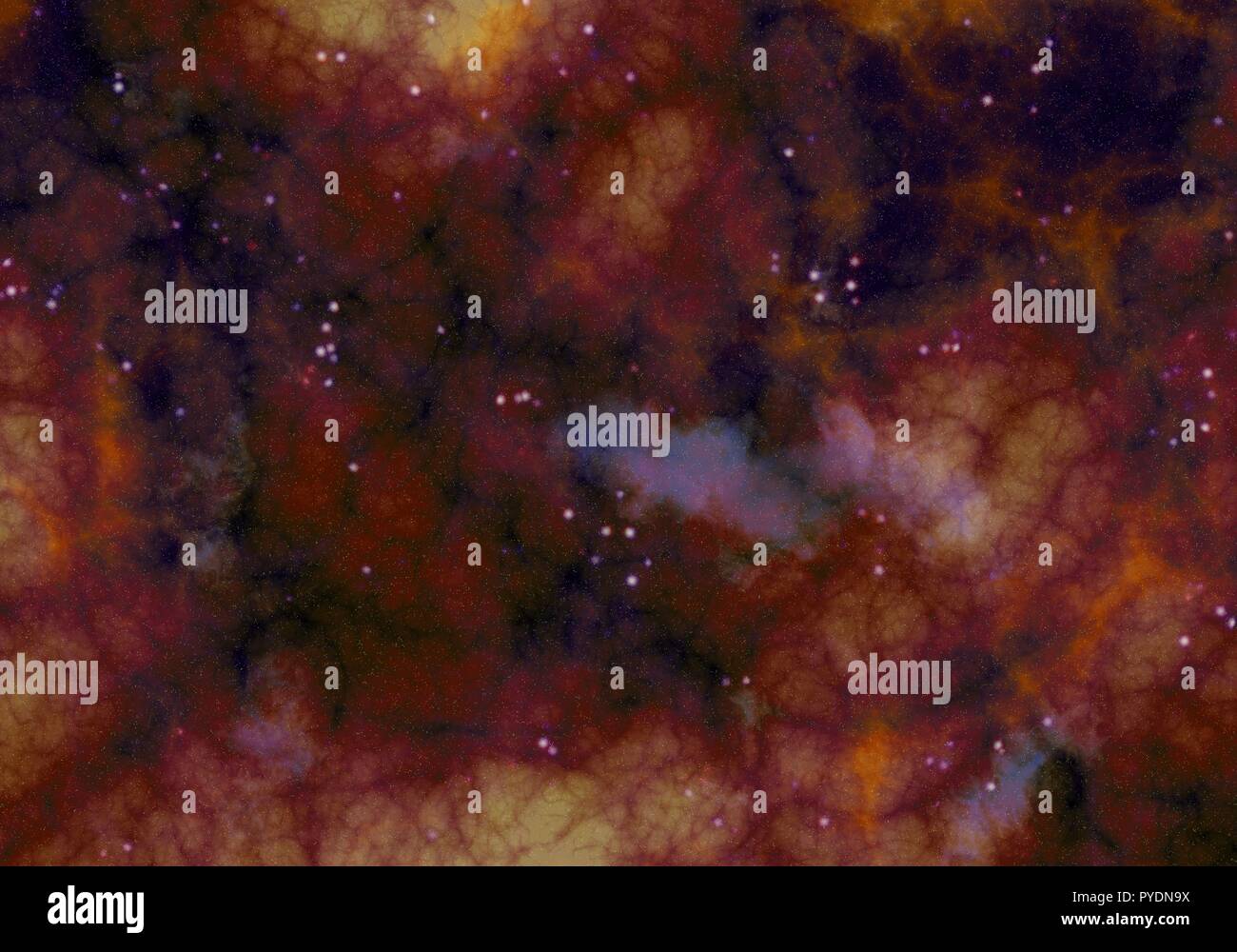 Starry Nebula Colorful Outer Space background illustration Stock Photo ...