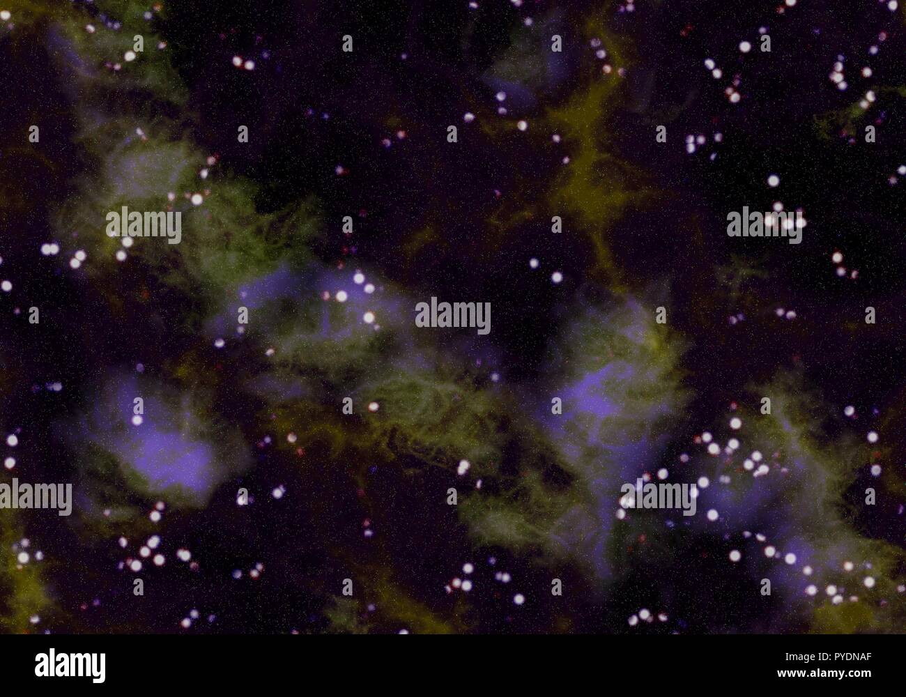Starry Nebula Colorful Outer Space background illustration Stock Photo ...
