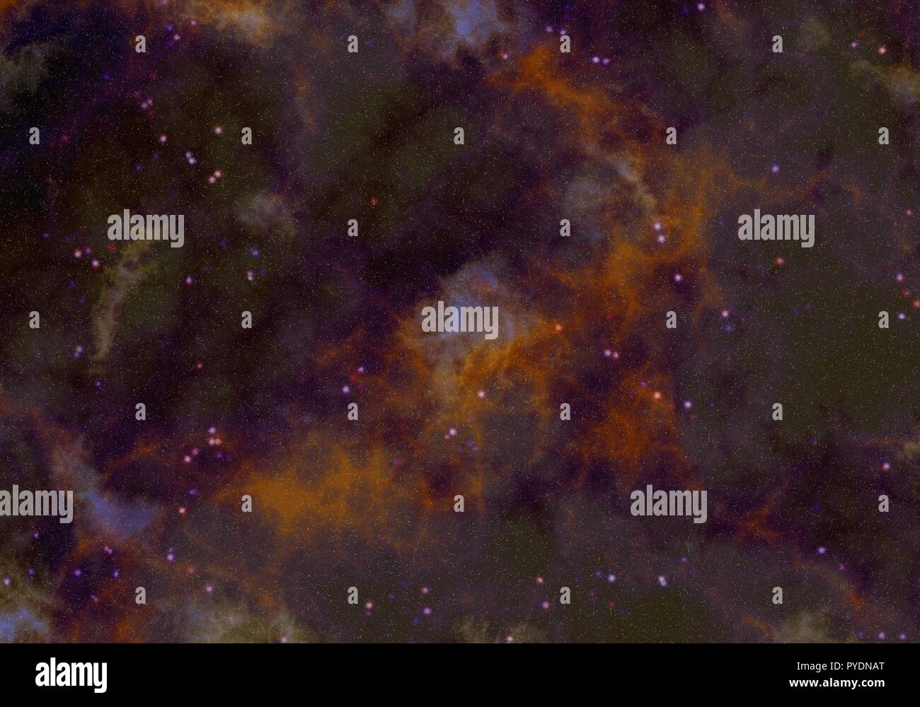 Starry Nebula Colorful Outer Space background illustration Stock Photo ...