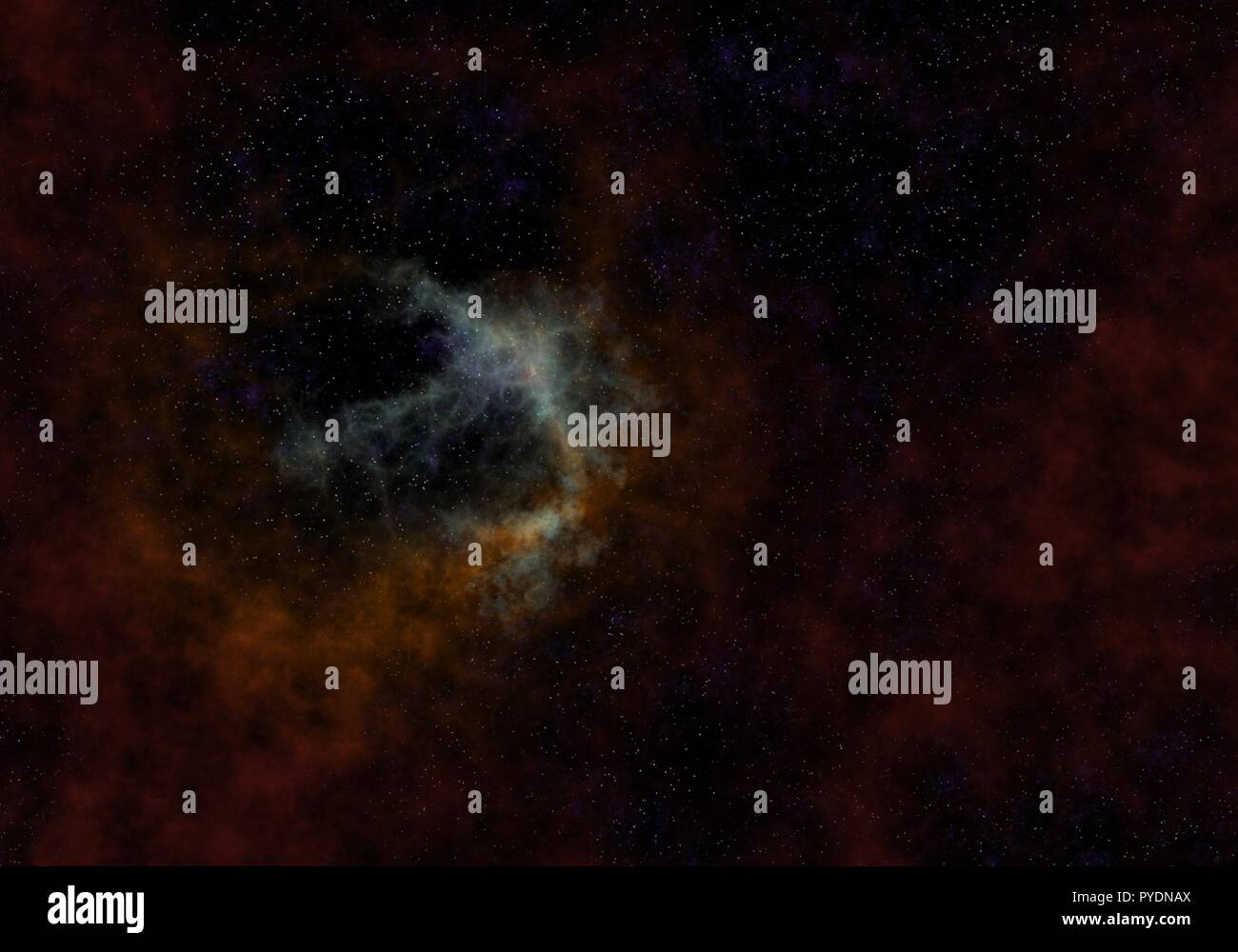 Starry Nebula Colorful Outer Space background illustration Stock Photo ...