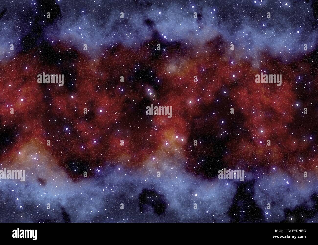 Starry Nebula Colorful Outer Space background illustration Stock Photo ...