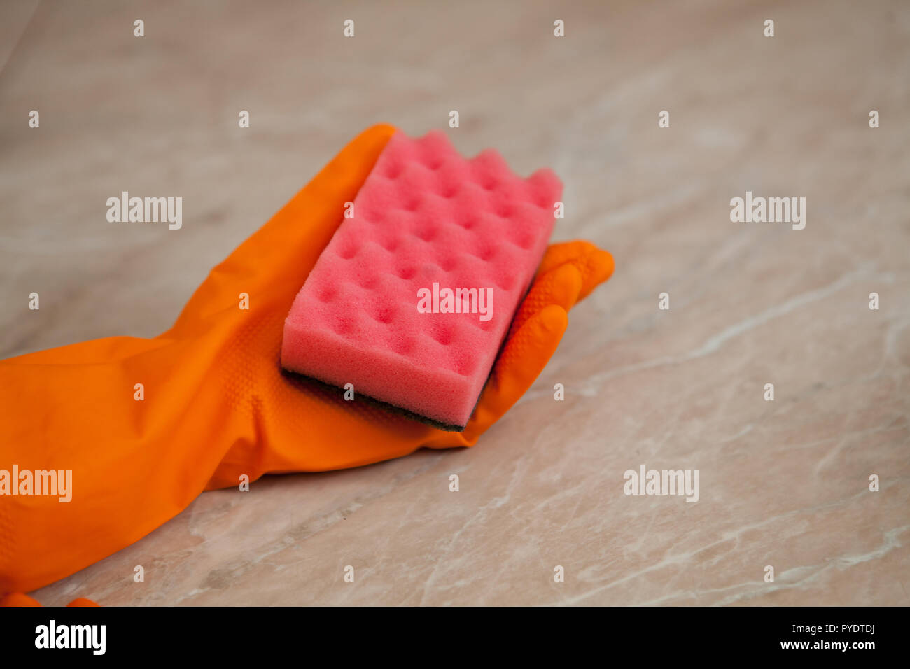 washcloth for washing dishes in hand , isolated Stock Photo Alamy