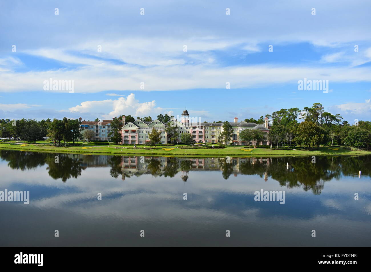 Orlando, Florida. October 06, 2018. Panoramic view of Saratoga Springs