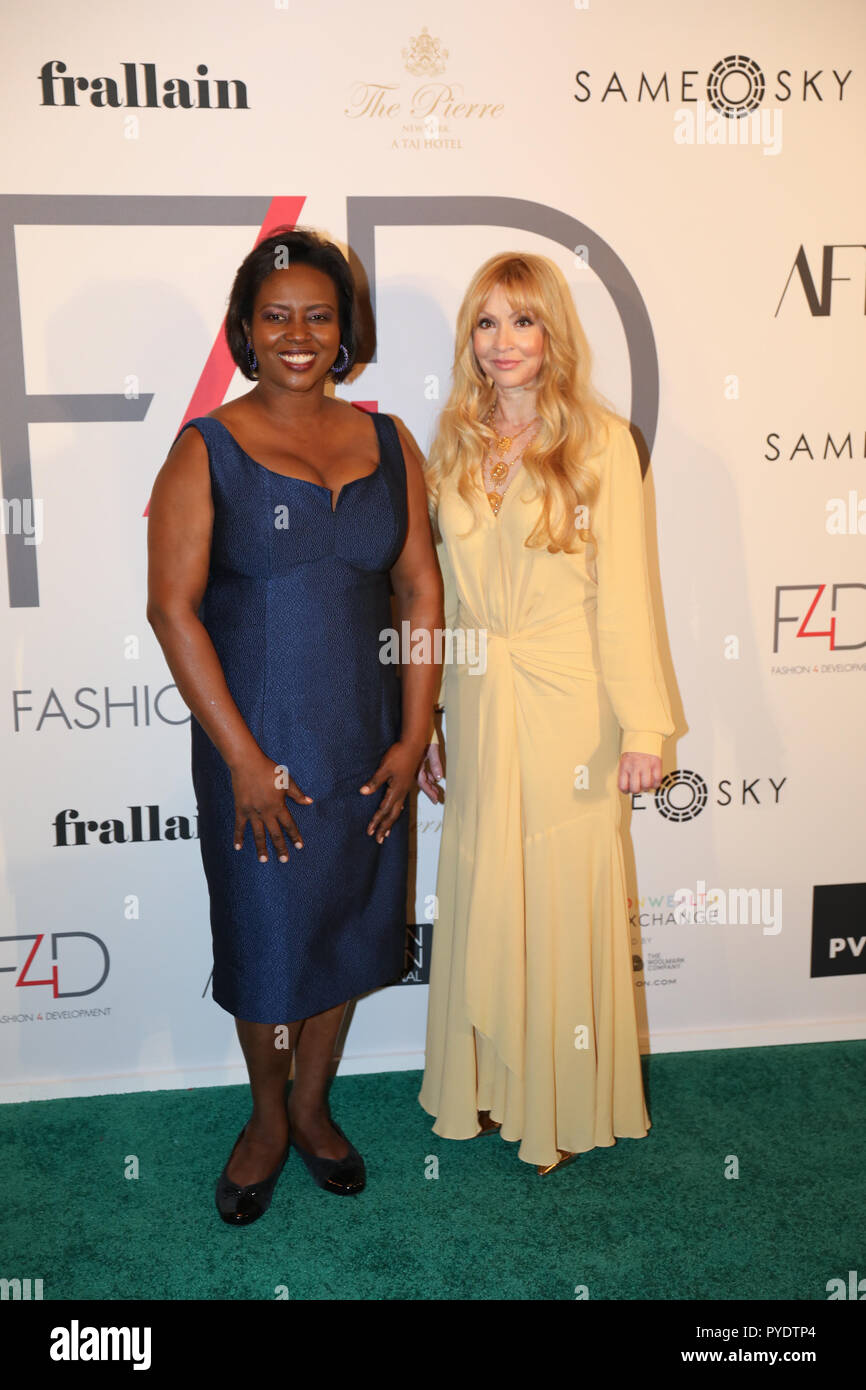 Fashion 4 Development's 8th Annual Official First Ladies Luncheon at The Pierre Hotel  Featuring: Evie Evangelou, First Lady Of Haiti Martine Moise Where: New York, New York, United States When: 25 Sep 2018 Credit: Jeff Grossman/WENN.com Stock Photo