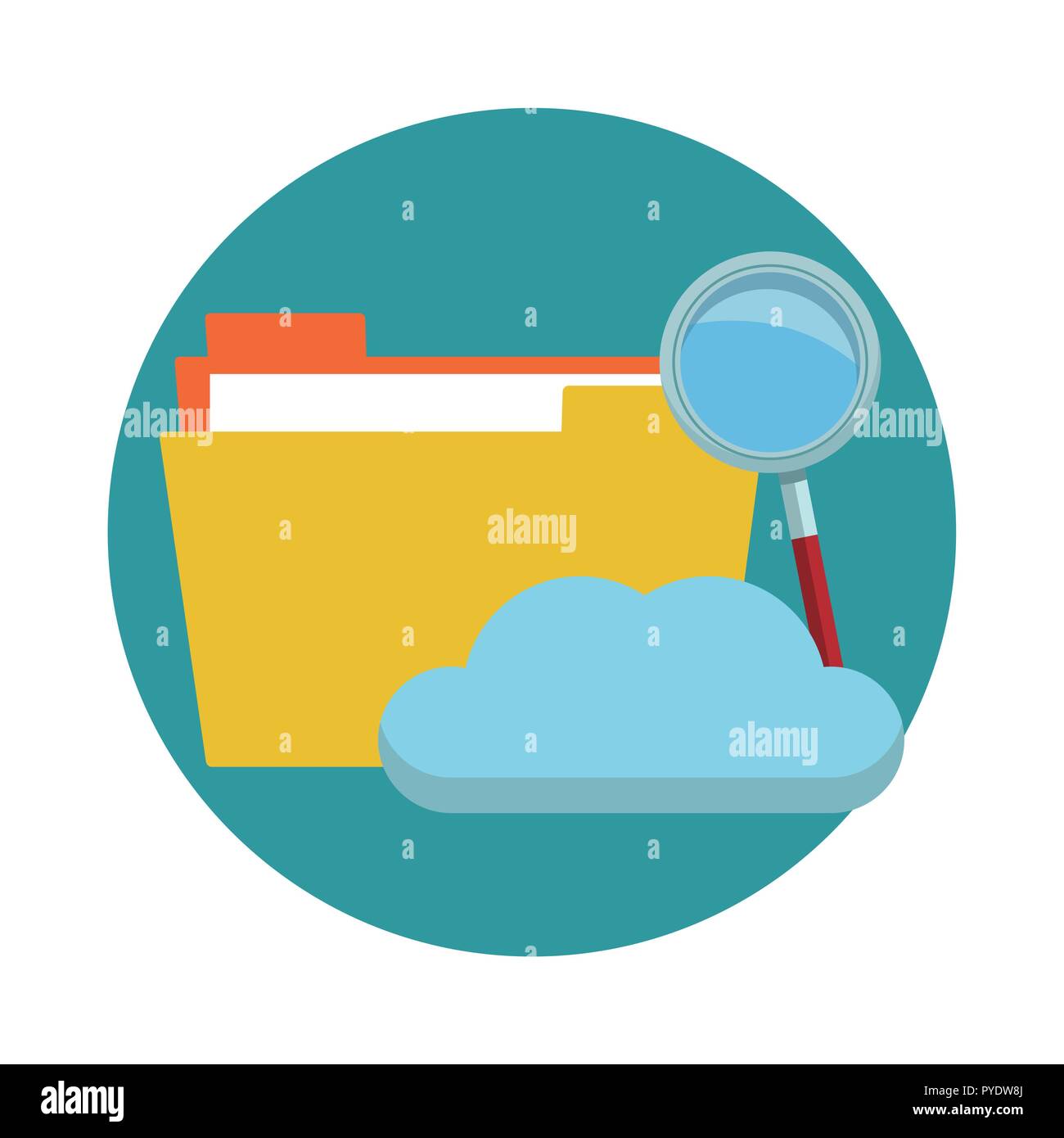 Cloud computing symbol Stock Vector