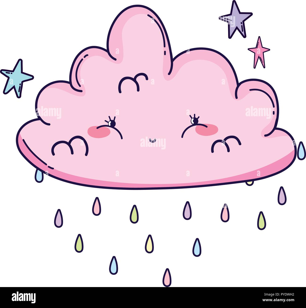 Cute cloud cartoon Stock Vector Image & Art - Alamy