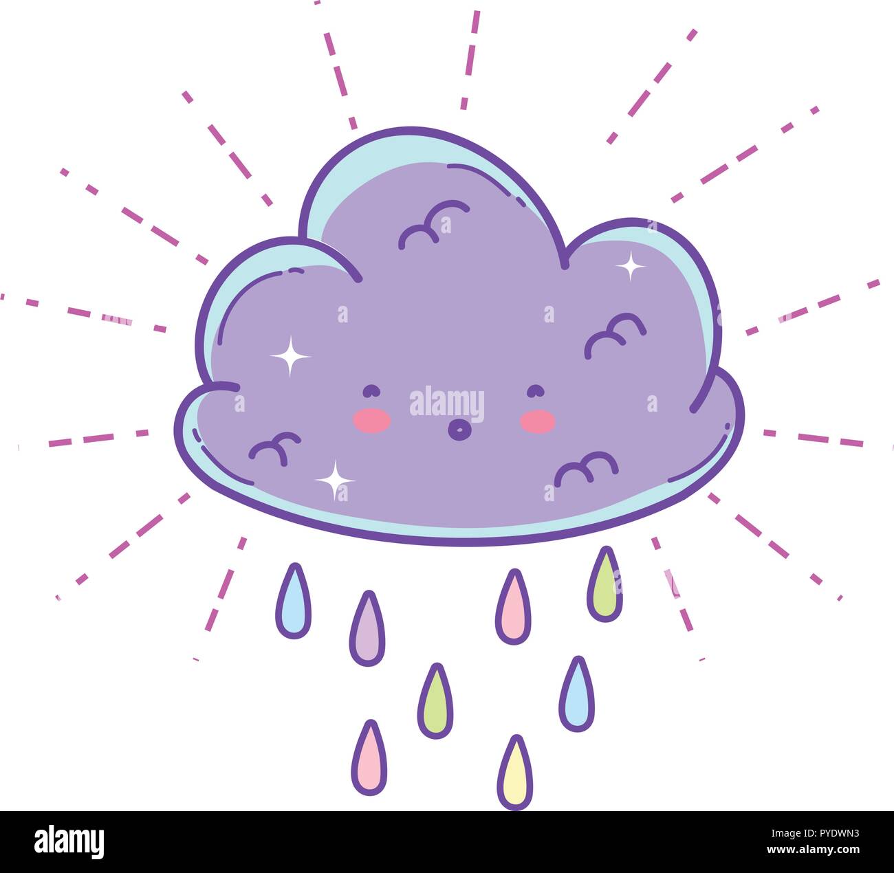 Cute cloud cartoon Stock Vector