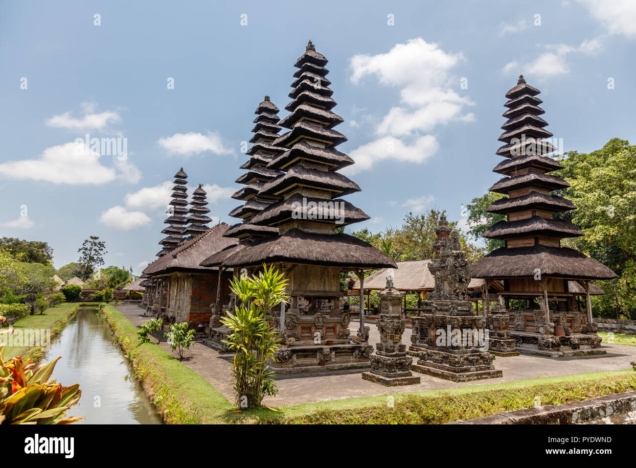 Meru towers of Balinese Hindu temple Pura Taman Ayun Mengwi, Badung Regency, Bali, Indonesia Stock Photo