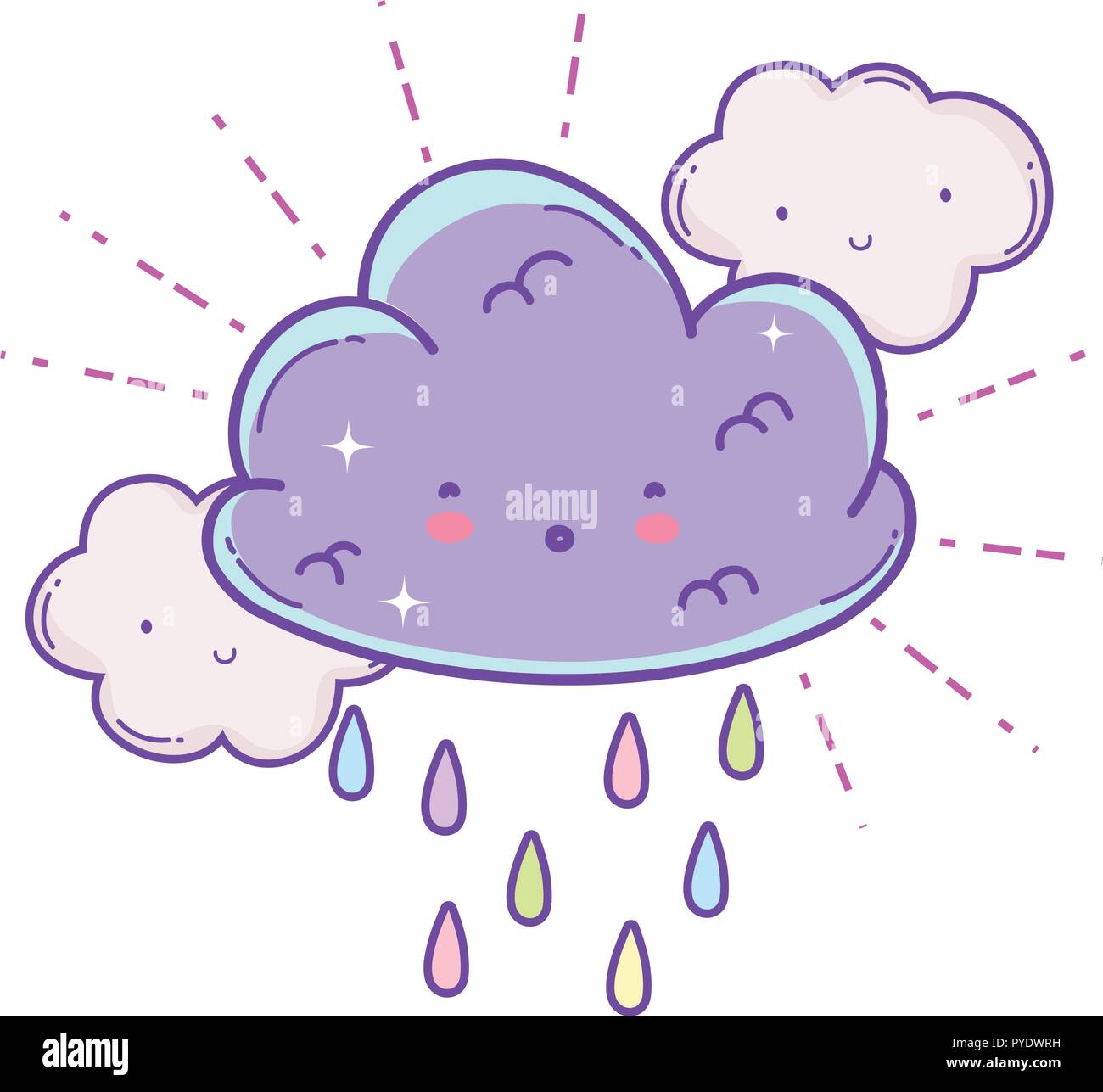 Cute cloud cartoon Stock Vector Image & Art - Alamy