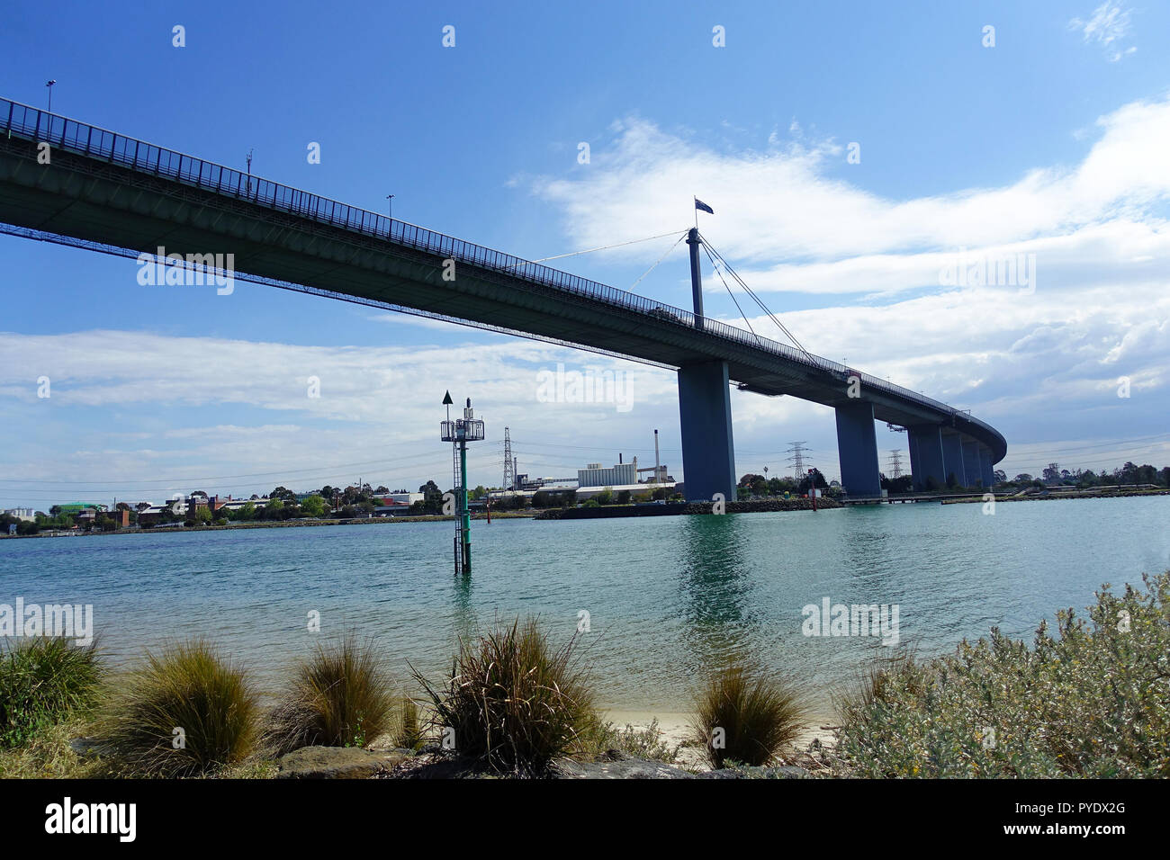 Westgate Bridge view from Westgate Park, Melbourne Stock Photo Alamy
