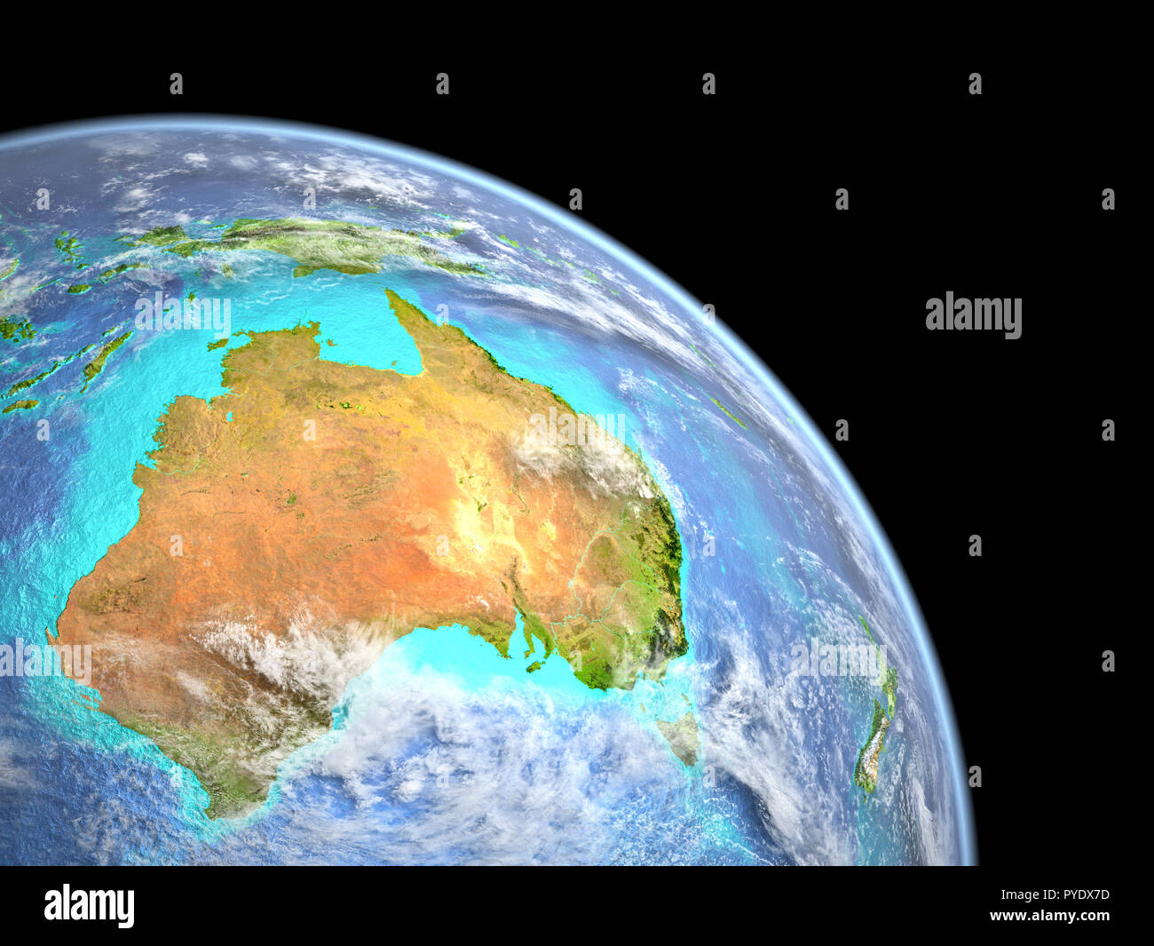 Australia On Planet Earth From Space Extremely Fine Detail Of