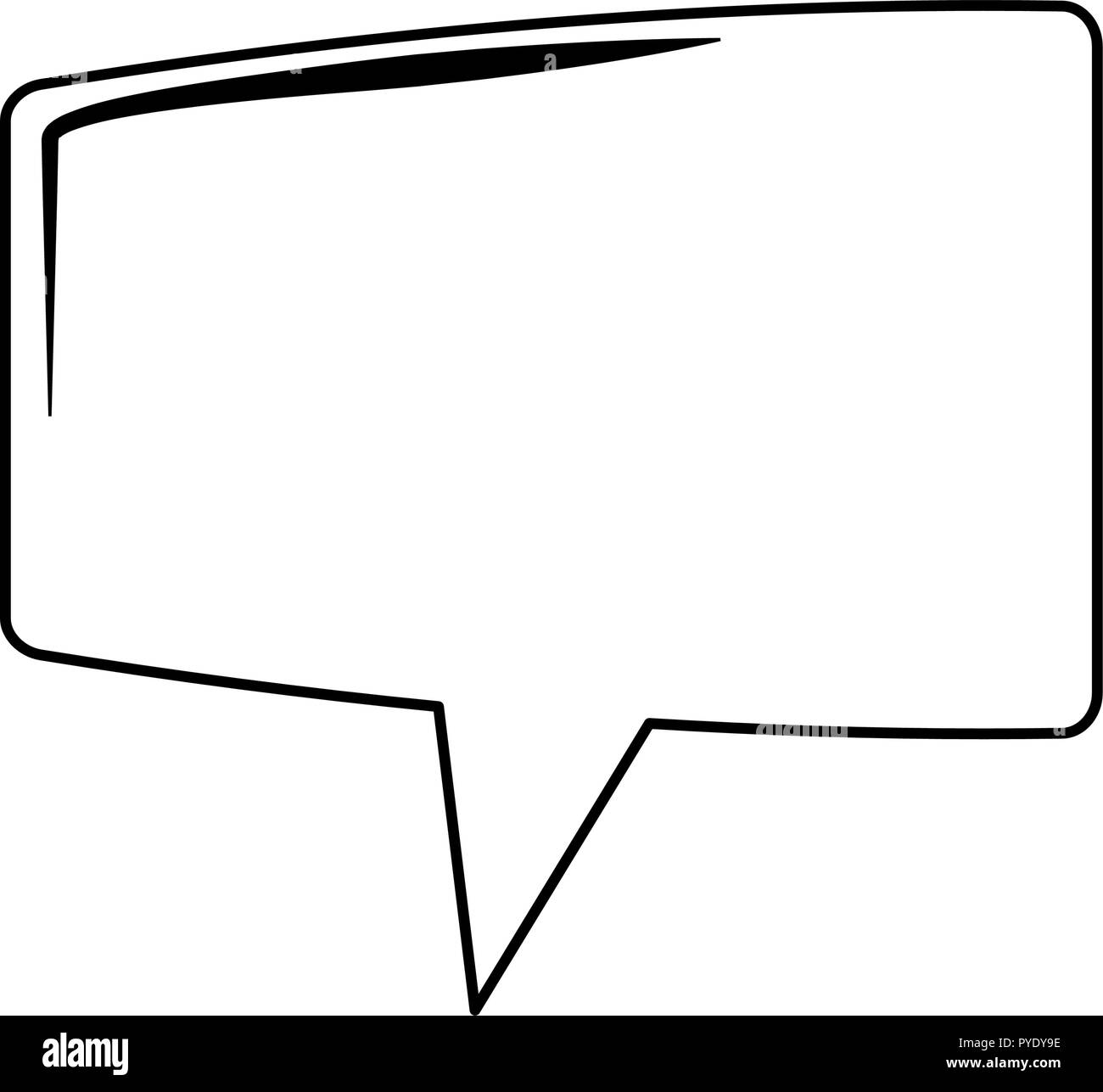 Speech bubble isolated in black and white Stock Vector Image & Art - Alamy