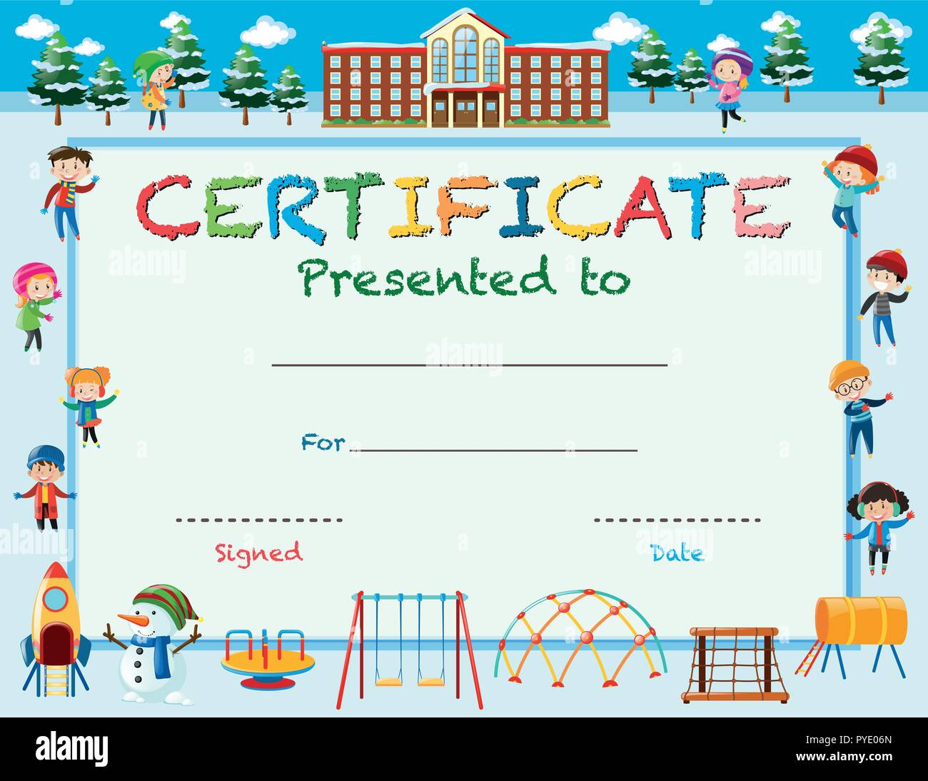 Page 21 - Certification Of Recognition High Resolution Stock Inside Crossing The Line Certificate Template