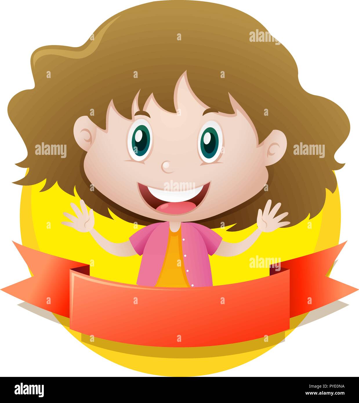 Red ribbon girl Stock Vector Images - Alamy